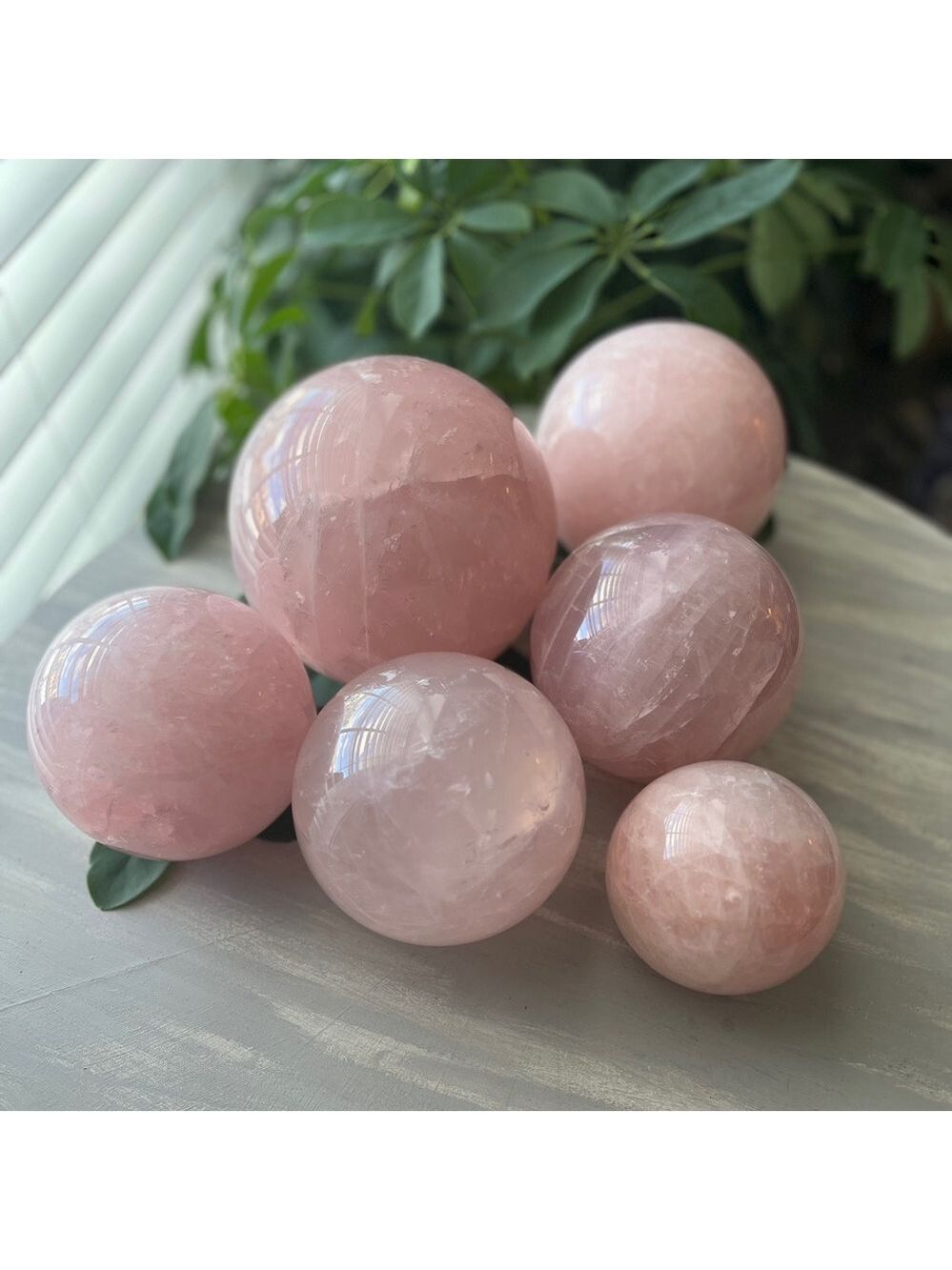 Rose quartz sphere